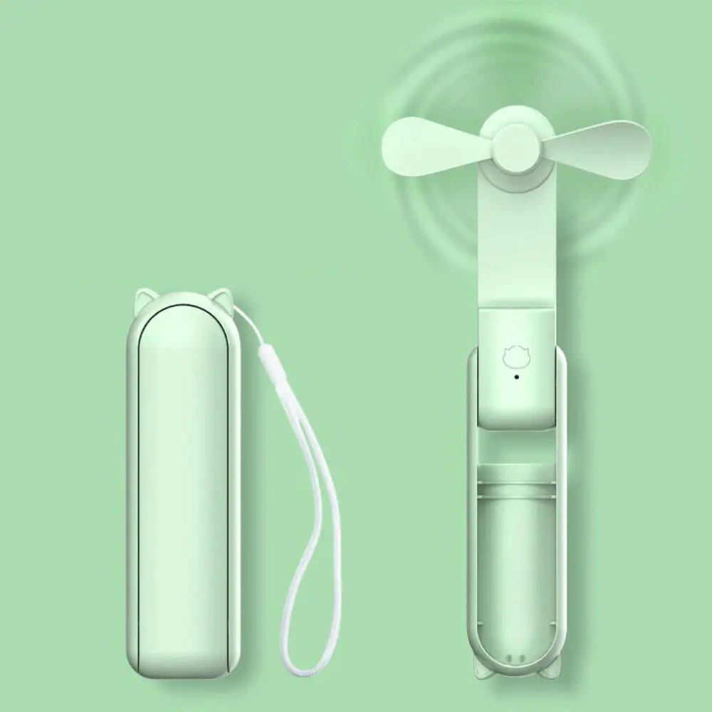 Portable Mini Fan, USB Rechargeable, 3-speed Adjustable, Foldable Handheld Fan, Suitable for Women, Travel, Outdoor Use