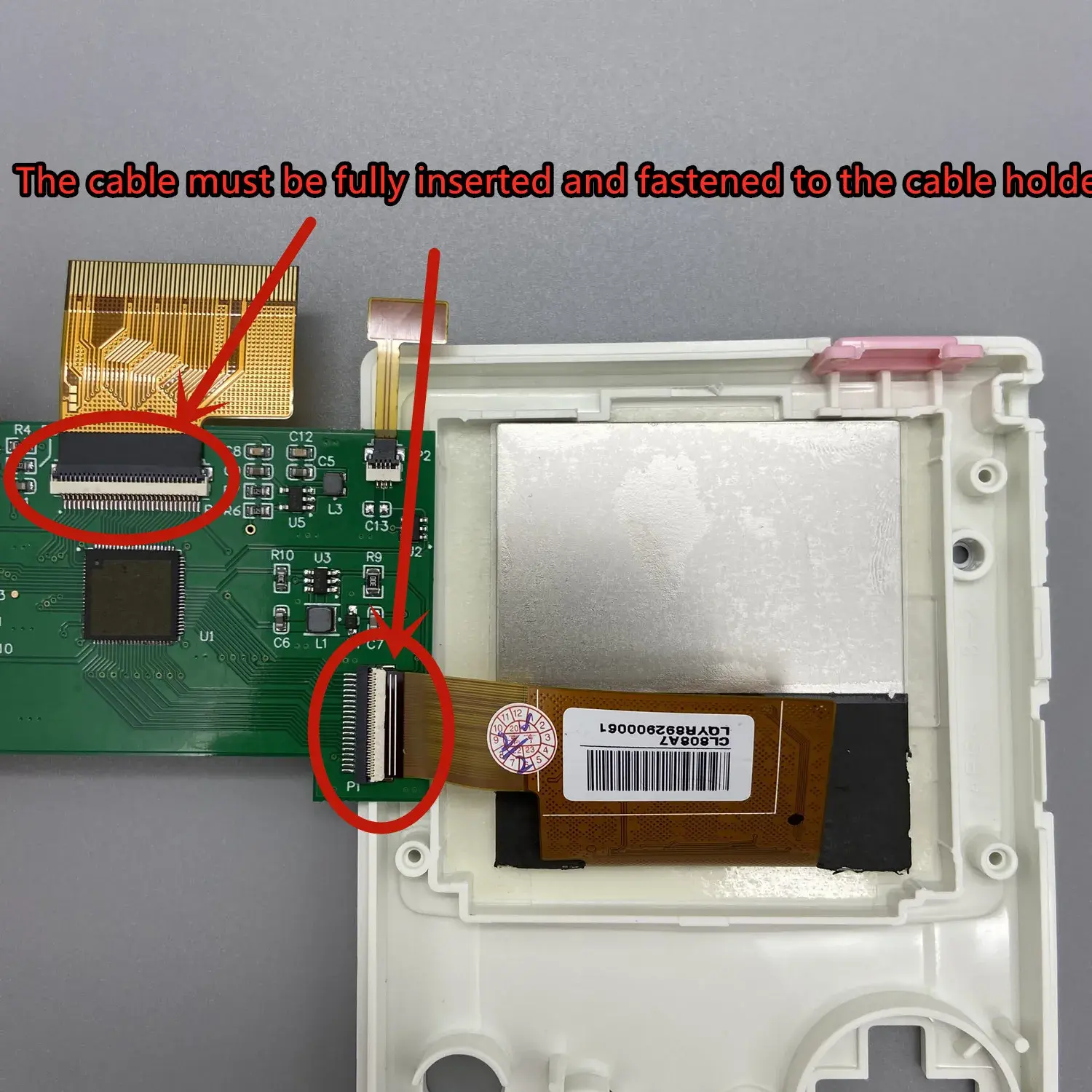 IPS 2.2 Inches GBC LCD High Brightness LCD Screen for Gameboy COLOR GBC, Plug and Play Without Welding and Shell Cutting.