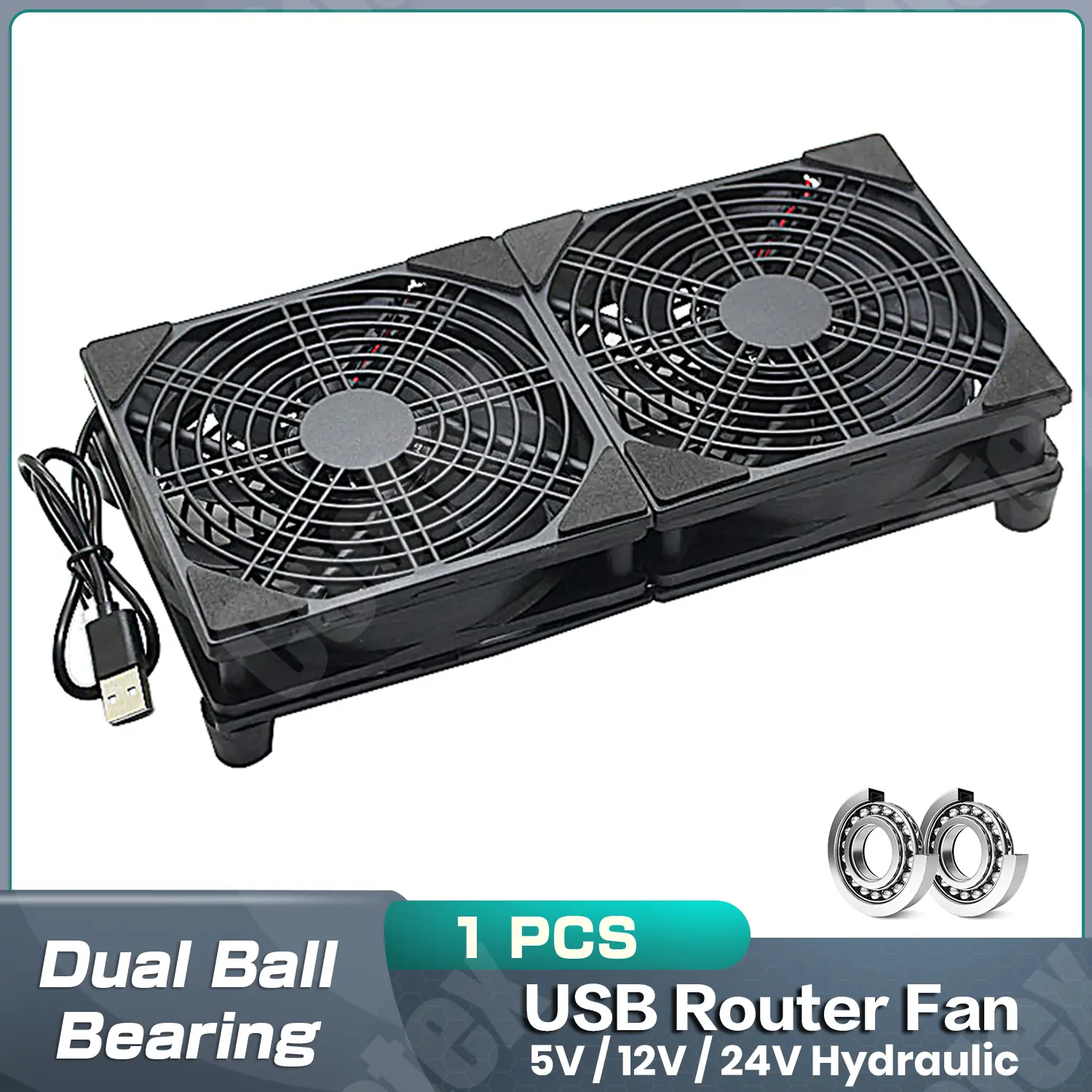 YOUNUON 5V USB Router FAN 80MM 92MM 120MM 140MM 240MM Cooler Fan For TV Box  PC With Speed Controller DIY Cabinet Server