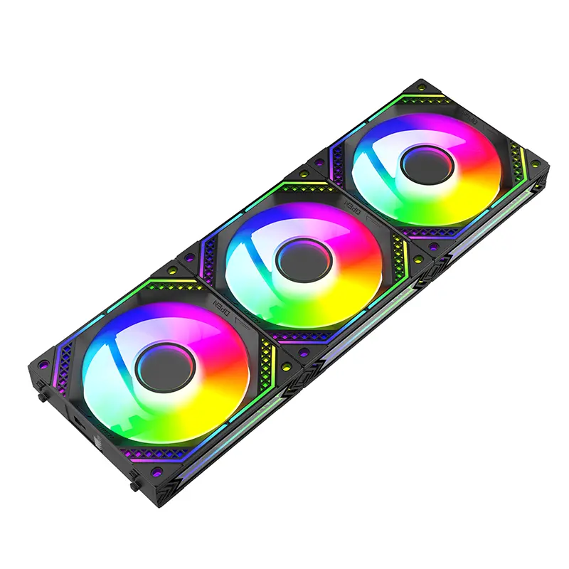 TEUCER JM-2 ARGB Cooling Fan Kit Mirror Cycle Light Effect PWM 800-2000RPM Water Cooling 360mm Cooler Fan Chassis Wireless Fan