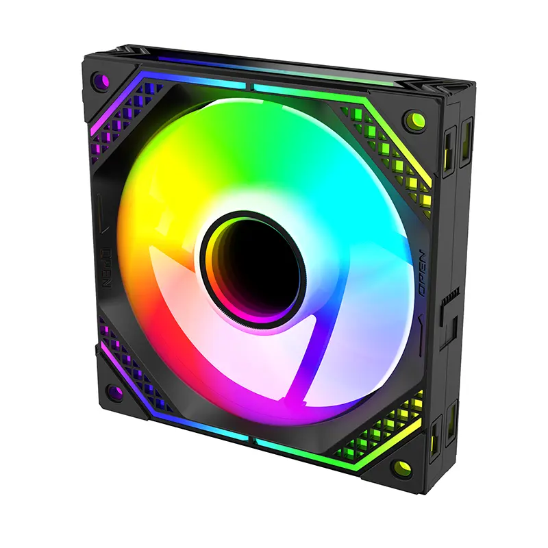 TEUCER JM-2 ARGB Cooling Fan Kit Mirror Cycle Light Effect PWM 800-2000RPM Water Cooling 360mm Cooler Fan Chassis Wireless Fan