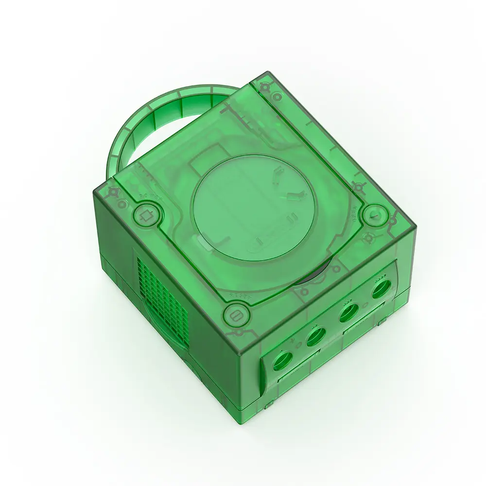 TicKnot Latest Clear Drank Geen&Blue Replacement Case For Nintendo Gamecube Shell Protective Cover Box For NGC Game Console