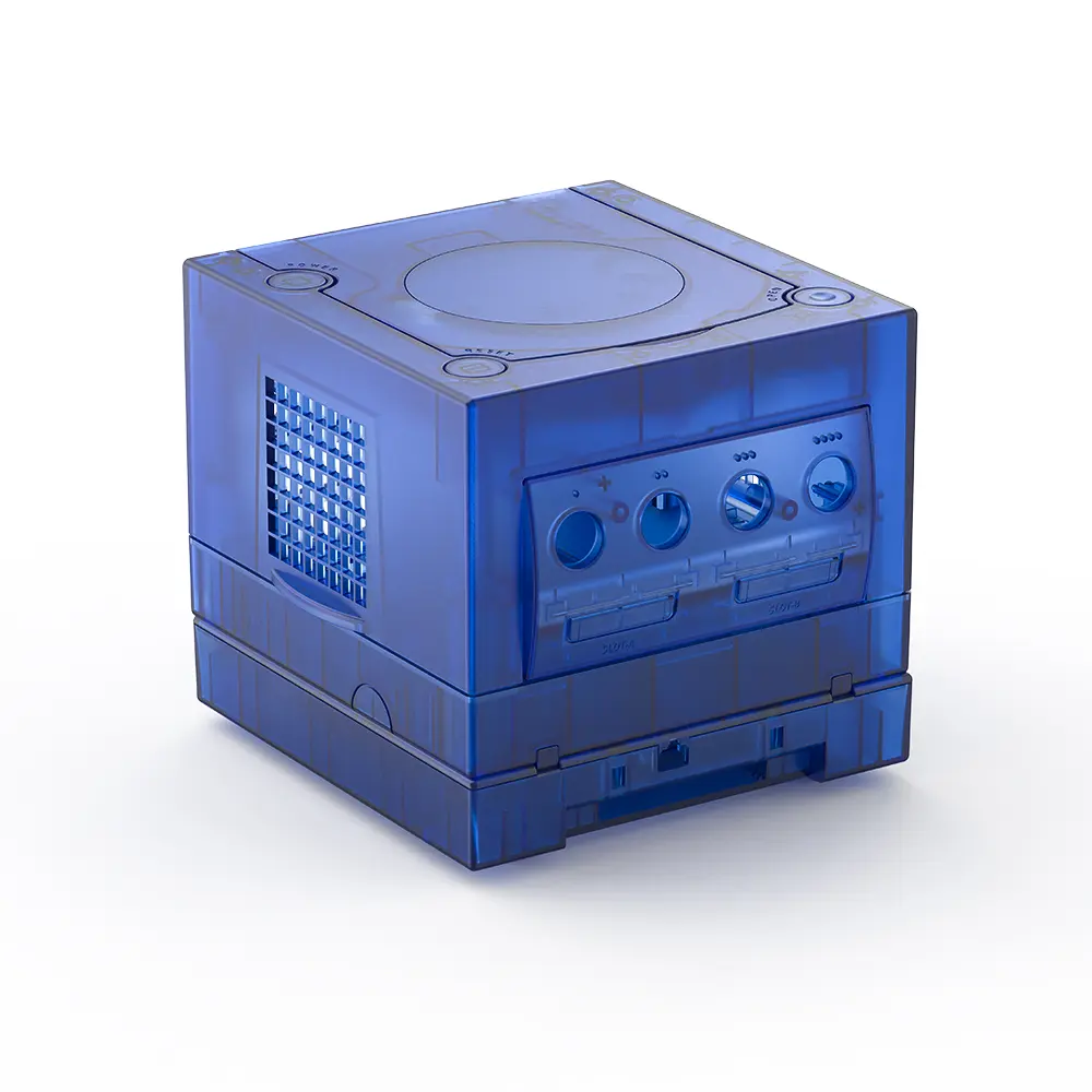 TicKnot Latest Clear Drank Geen&Blue Replacement Case For Nintendo Gamecube Shell Protective Cover Box For NGC Game Console