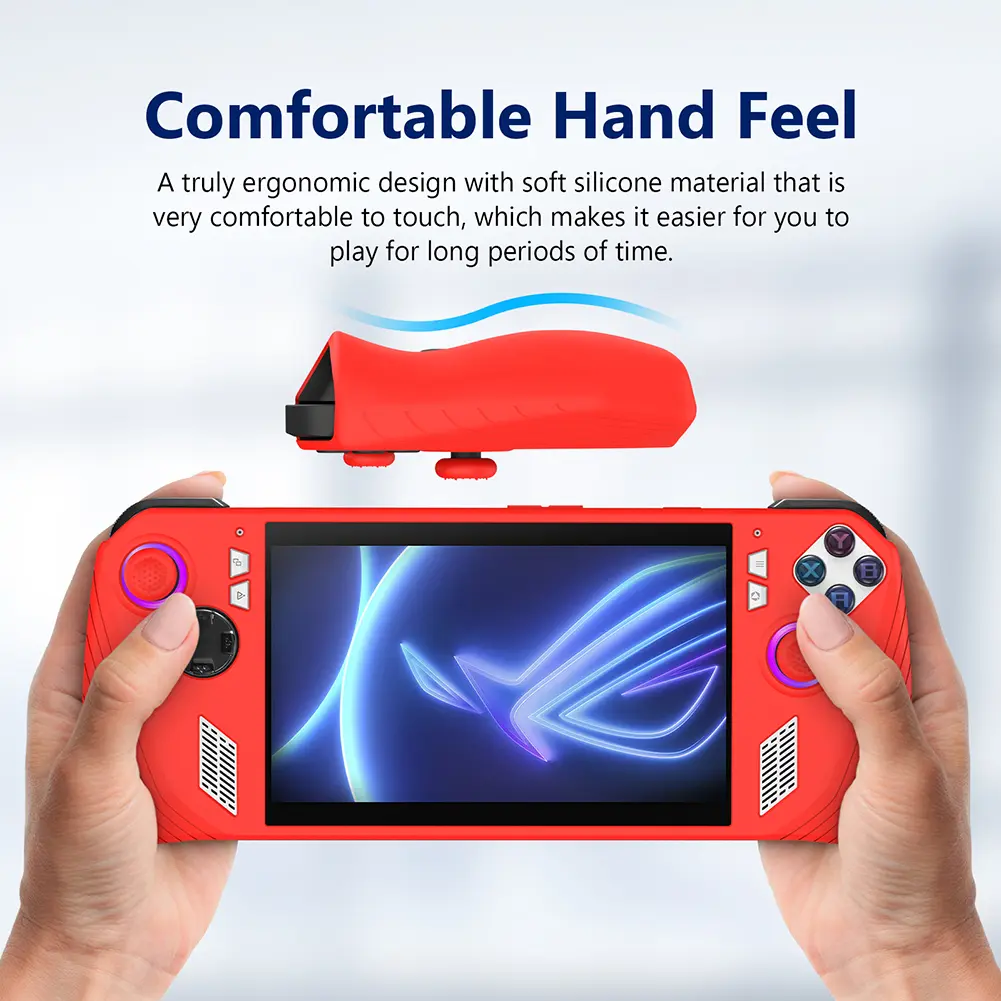 for ASUS ROG Ally Game Console Case Soft Silicone Shell Sleeve Anti-Scratch Protector Cover Sleeve Dustproof Game Accessories