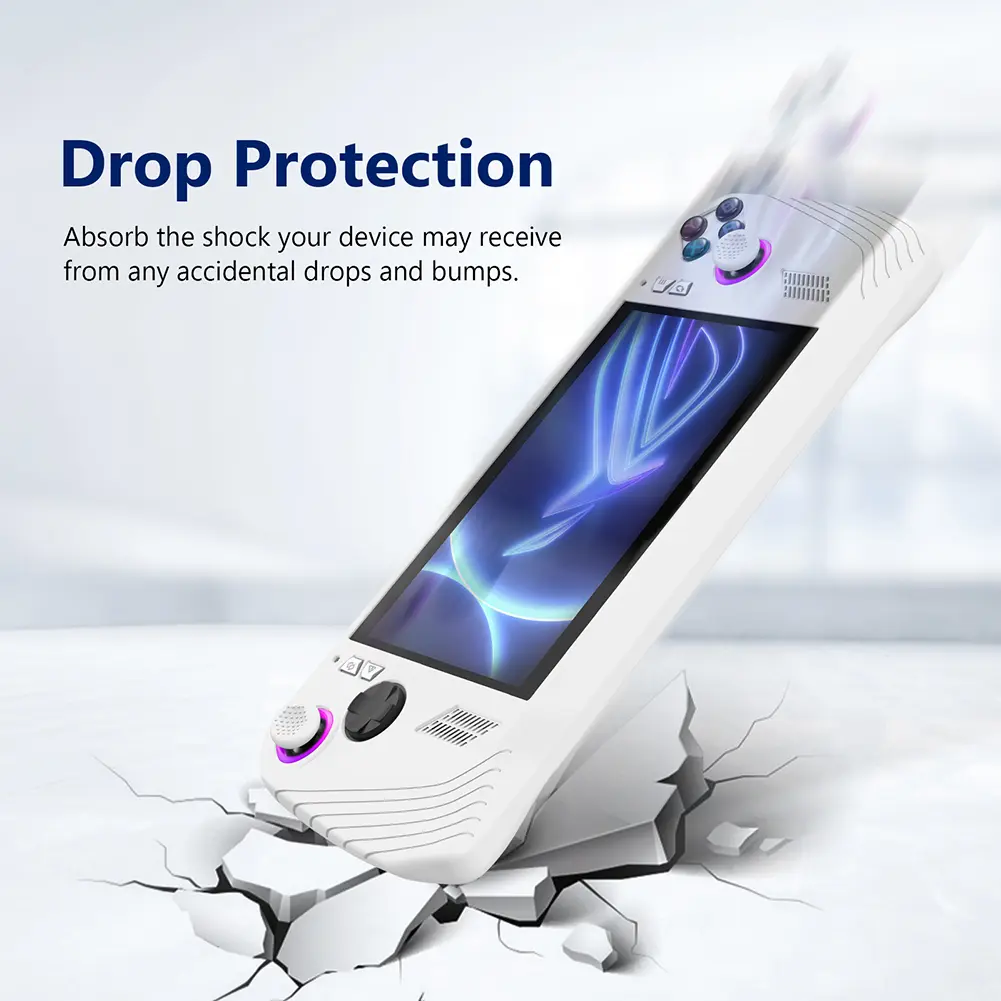 for ASUS ROG Ally Game Console Case Soft Silicone Shell Sleeve Anti-Scratch Protector Cover Sleeve Dustproof Game Accessories