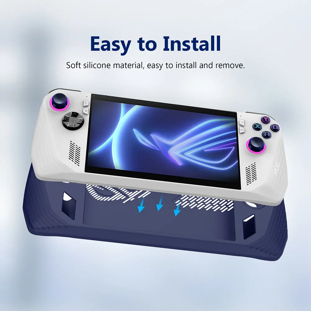 for ASUS ROG Ally Game Console Case Soft Silicone Shell Sleeve Anti-Scratch Protector Cover Sleeve Dustproof Game Accessories