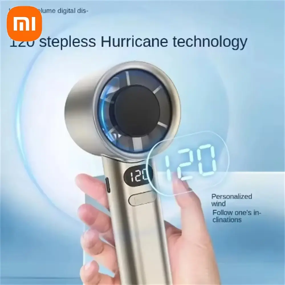 Xiaomi Mijia 120 Wind Speed ​​Mini Portable Handheld Fan Leafless Turbine Fan USB Rechargeable Outdoor High Speed ​​Fan