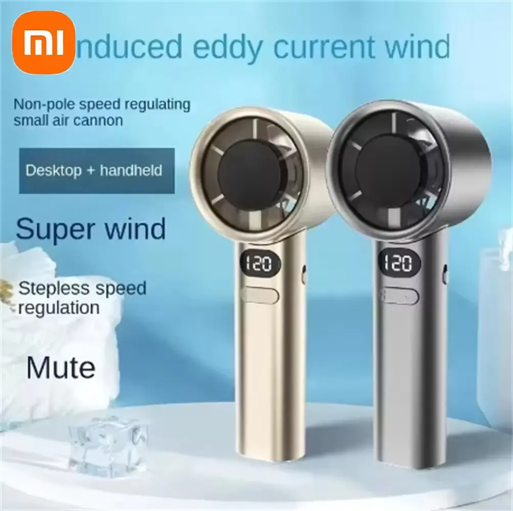 Xiaomi Mijia 120 Wind Speed ​​Mini Portable Handheld Fan Leafless Turbine Fan USB Rechargeable Outdoor High Speed ​​Fan