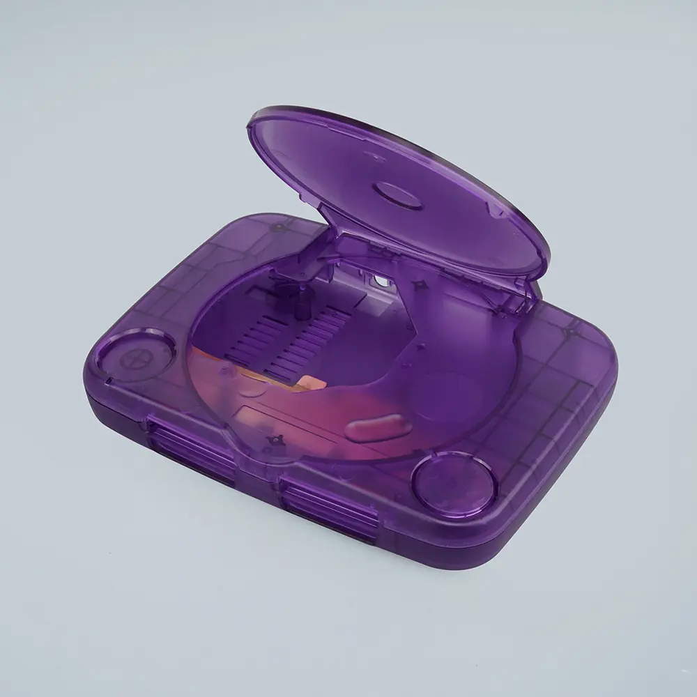 BitFunx ABS Housing Shell For PS1 Game Box Transparent Case For PS One Console PSX Game Case