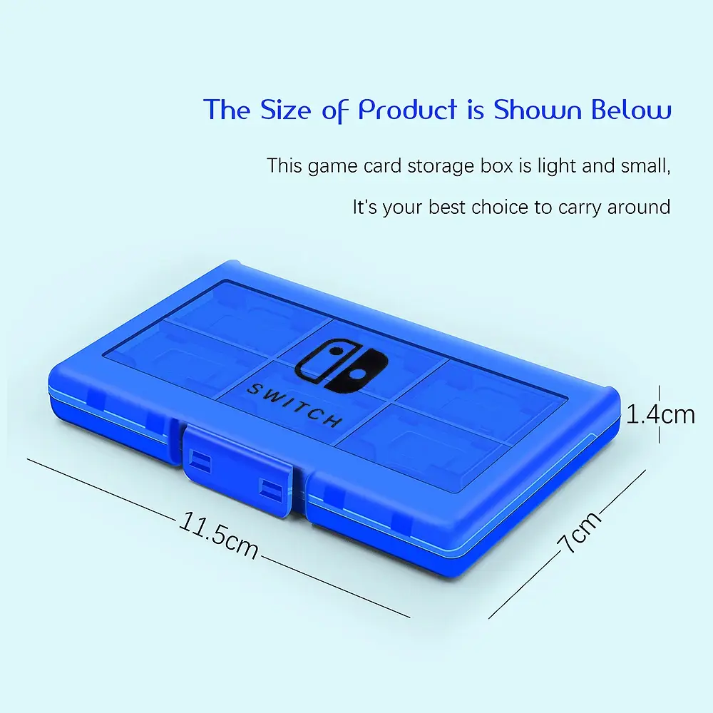 Ns Switch Oled Anti-Drop 12 In 1 Game Card Storage Case Abs Hard Shell Cover Box for Nintendo Switch Nintendoswitch Accessories