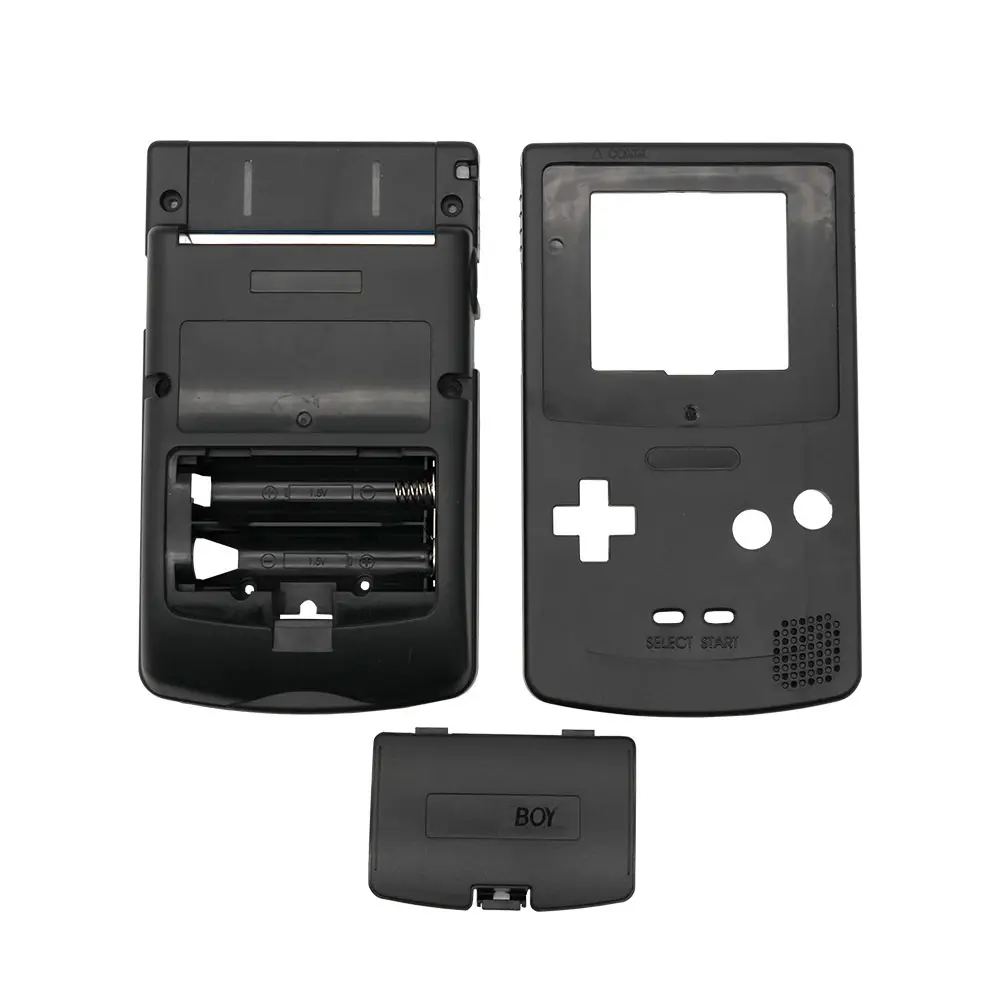New Original Size Game Shell Housing Case Cover for Nintendo Gameboy Color GBC Classic Shell with Sticker Buttons Membranes Sets