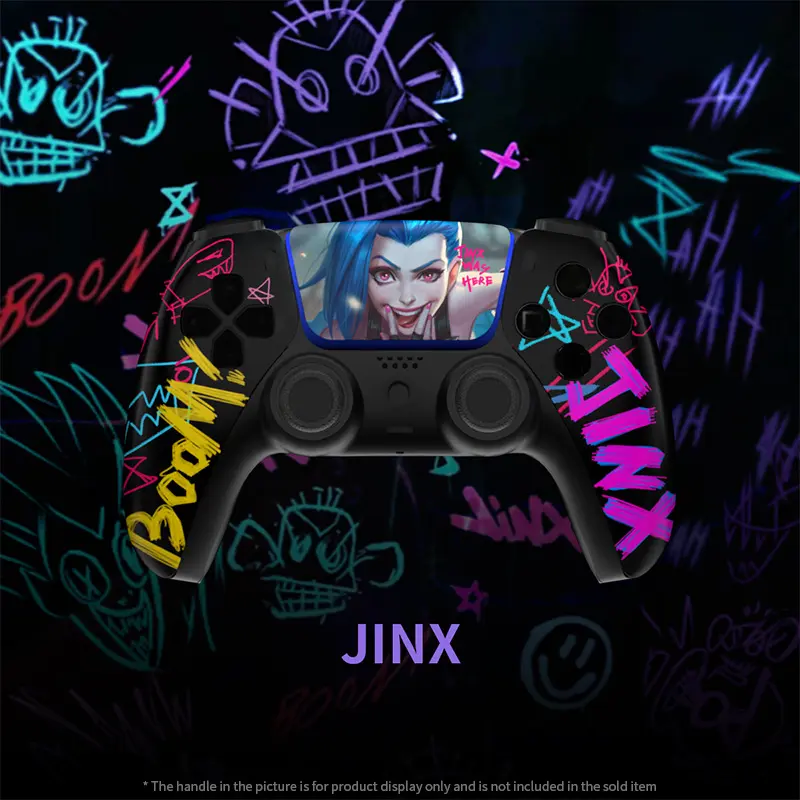 PS5 Controller Case Touchpad Game Controller Cover Replacement Front Cover Controller Case Limited Edition Jinx for BDM-010/020