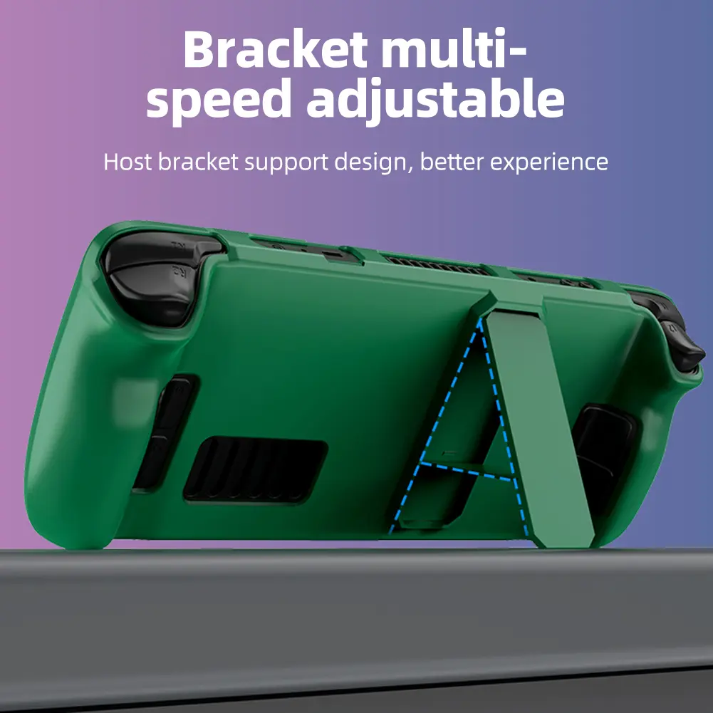 For Steam Deck Game Console Cover Shell with Bracket Shockproof Protection Case Frame Protector  Stand Non-slip Cover Accessorie
