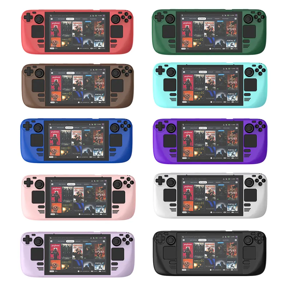 For Steam Deck Game Console Cover Shell with Bracket Shockproof Protection Case Frame Protector  Stand Non-slip Cover Accessorie