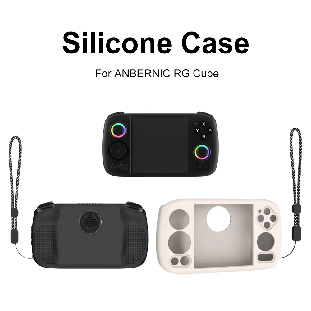 EVA Portable Case Storage Bag with Lanyard Screen Protector Protective Shell Cover for ANBERNIC RG Cube Game Console Accessories