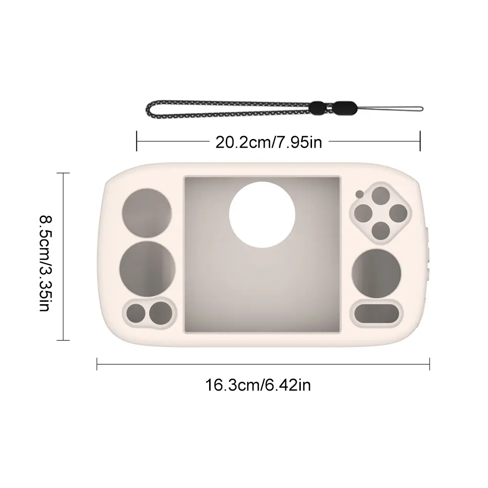 EVA Portable Case Storage Bag with Lanyard Screen Protector Protective Shell Cover for ANBERNIC RG Cube Game Console Accessories