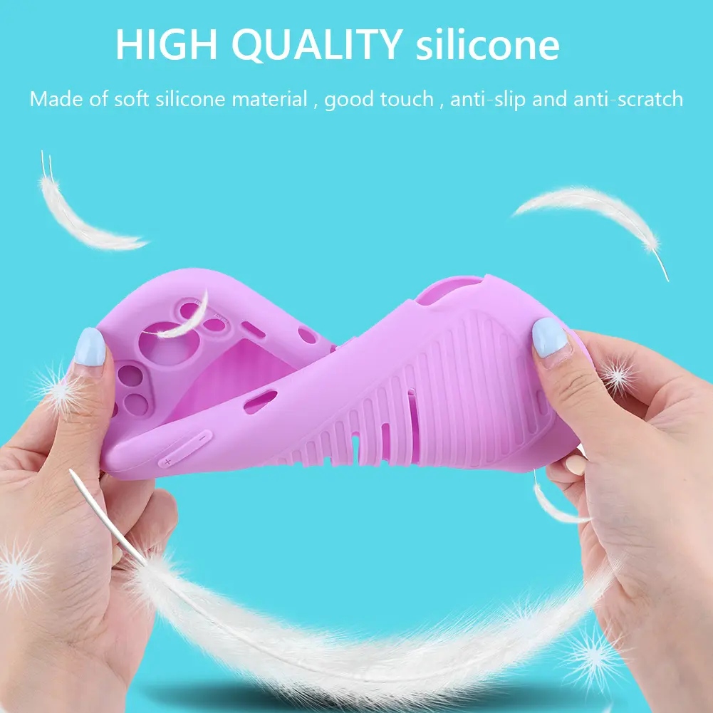 Silicone Protective Case for Trimui Smart Pro Game Console Anti-Scratch Shockproof Non-Slip Cover with Wrist Strap