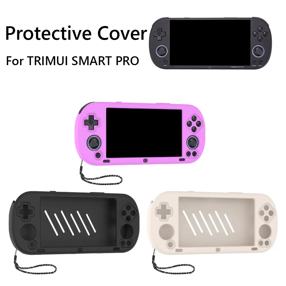 Silicone Case Protective Cover Anti-Scratch Protector Shell Sleeve Protector Cover for Trimui Smart Pro Game Console Accessories