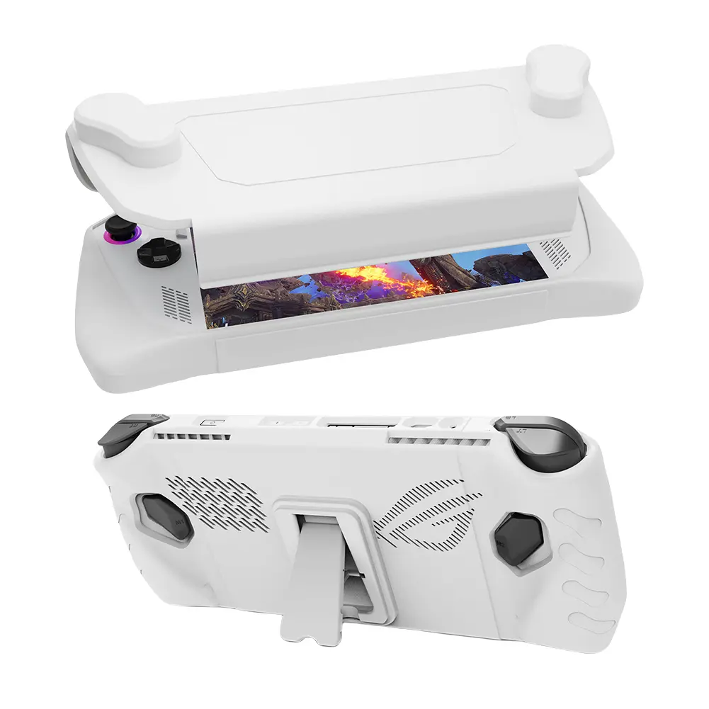 Protective Case Shockproof Case Cover Shell Sleeve Anti-fall Anti-Scratch Back With Bracket for ASUS ROG Ally Game Console