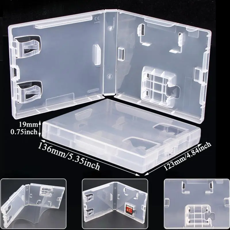 Game Card Storage Box Plastic Shell Protective Box Clear Plastic Organizer Box Holder Case For Switch NDS NDSL NDSi 3DS 2DS