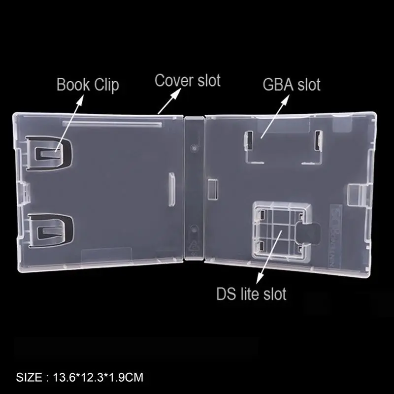 Game Card Storage Box Plastic Shell Protective Box Clear Plastic Organizer Box Holder Case For Switch NDS NDSL NDSi 3DS 2DS
