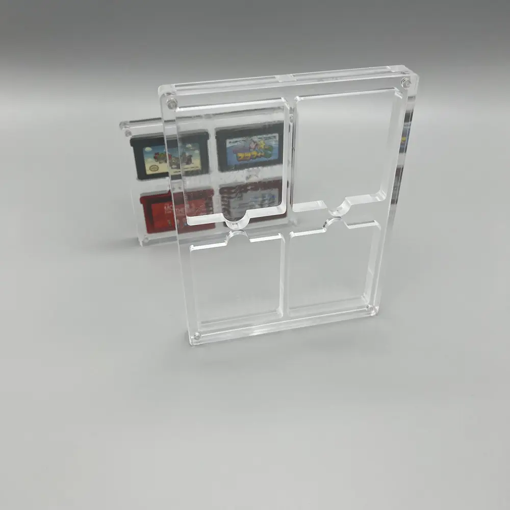 High Transparency Acrylic Magnetic Suction Cover Games Storage Box Hard Shell Cartridge Case for GameBoy GB GBC