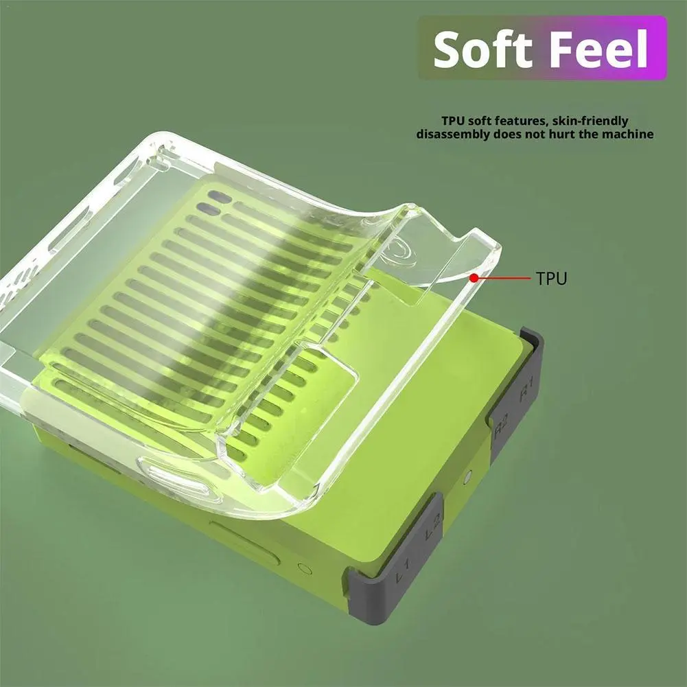 For GKD Pixle 2 TPU Palm Case Protective Case Tpu Material High Transparency Game Console Protective Case