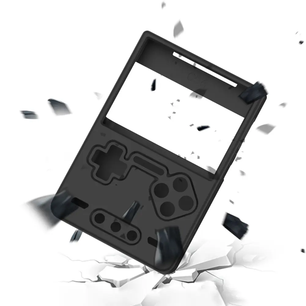 Silicone Protector Shell Sleeve Anti-Scratch Soft Skin Cover Case with Lanyard Protector Cover for Trimui Brick Game Accessories