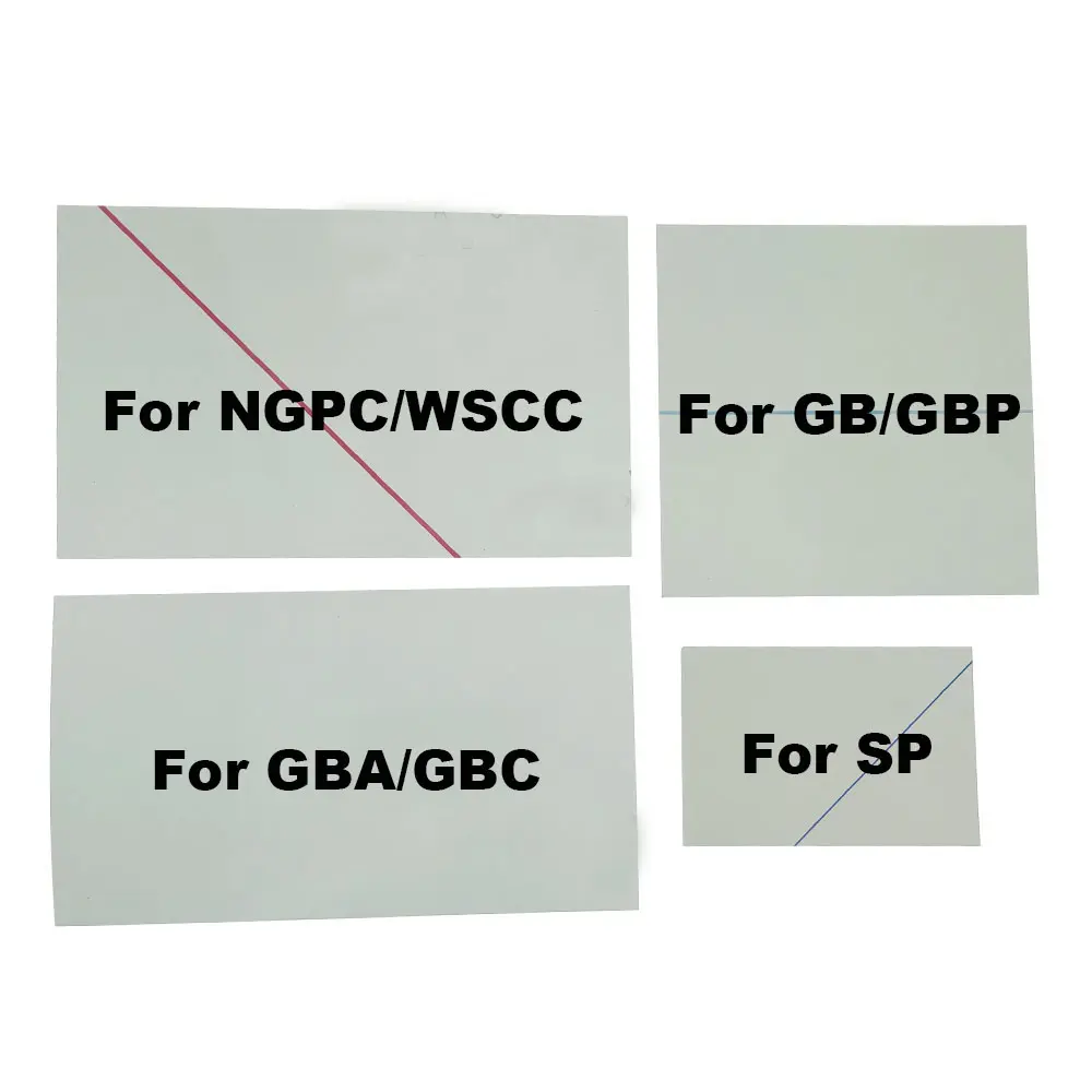 10Pcs For GBA Screen Polarizing Film For Nintendo GBA SP/GBC/GB/GBP NGPC WSCC Screen Lens Protection Film Game Parts Replacement