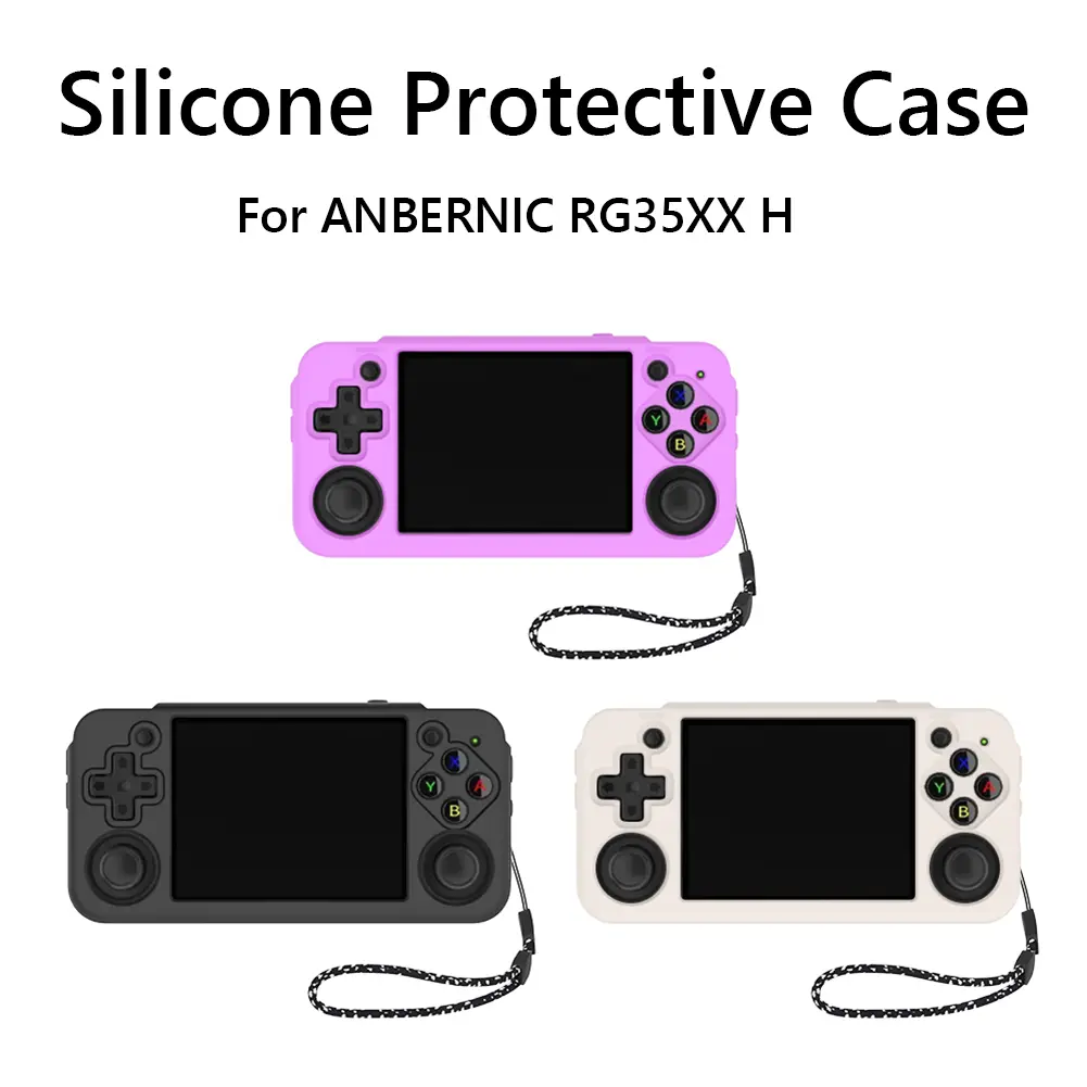 Silicone Protective Sleeve Skin Anti-Scratch Protective Case Soft Case Cover for Anbernic RG35XX H Retro Handheld Game Console