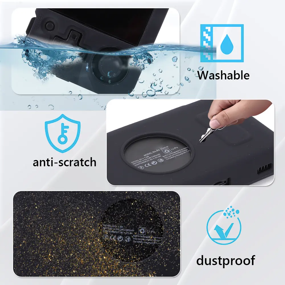 Silicone Protective Sleeve Skin Anti-Scratch Protective Case Soft Case Cover for Anbernic RG35XX H Retro Handheld Game Console