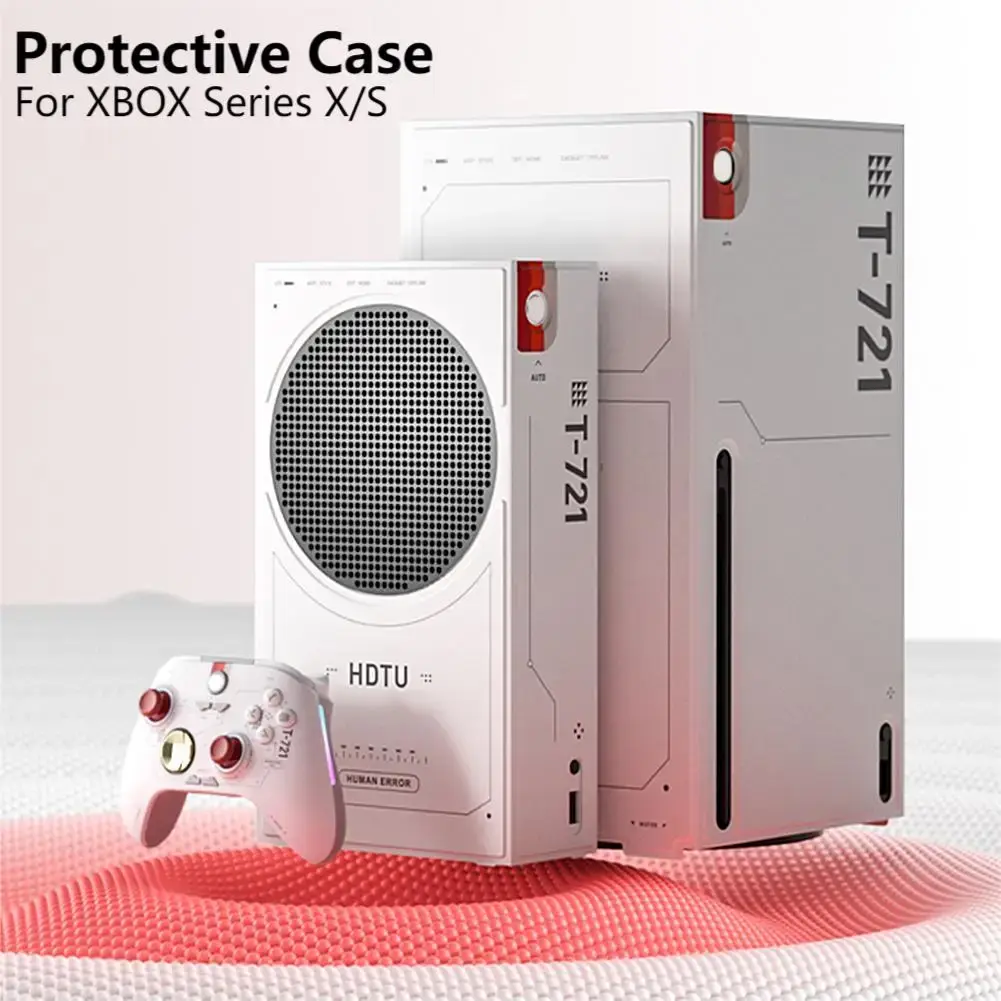 PU Magnetic Protective Cover For Xbox Series S X Game Console Full Body Skin Magnetic Closure Dustproof Case Shell For XBOX X/S