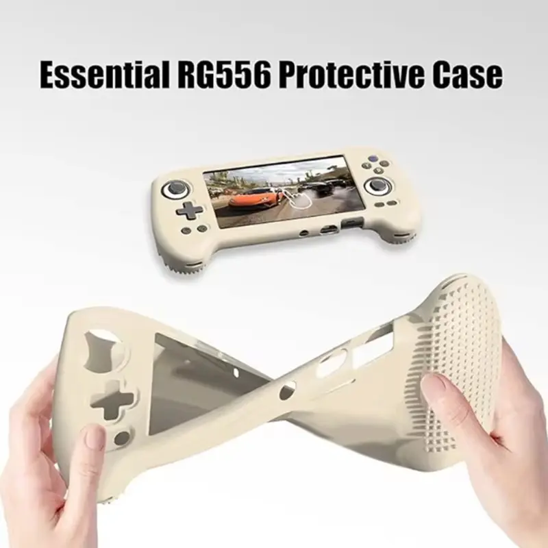 RG556 Case Cover for Anbernic RG556 Retro Handheld Game Console Silicone Protective Cover Anti-Scratch Protector Accessories