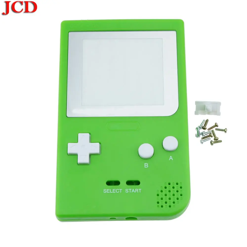 JCD DIY Full Case Cover Housing Shell Replacement for Gameboy Pocket Game Console for GBP Shell Case with Buttons Kit Class lens