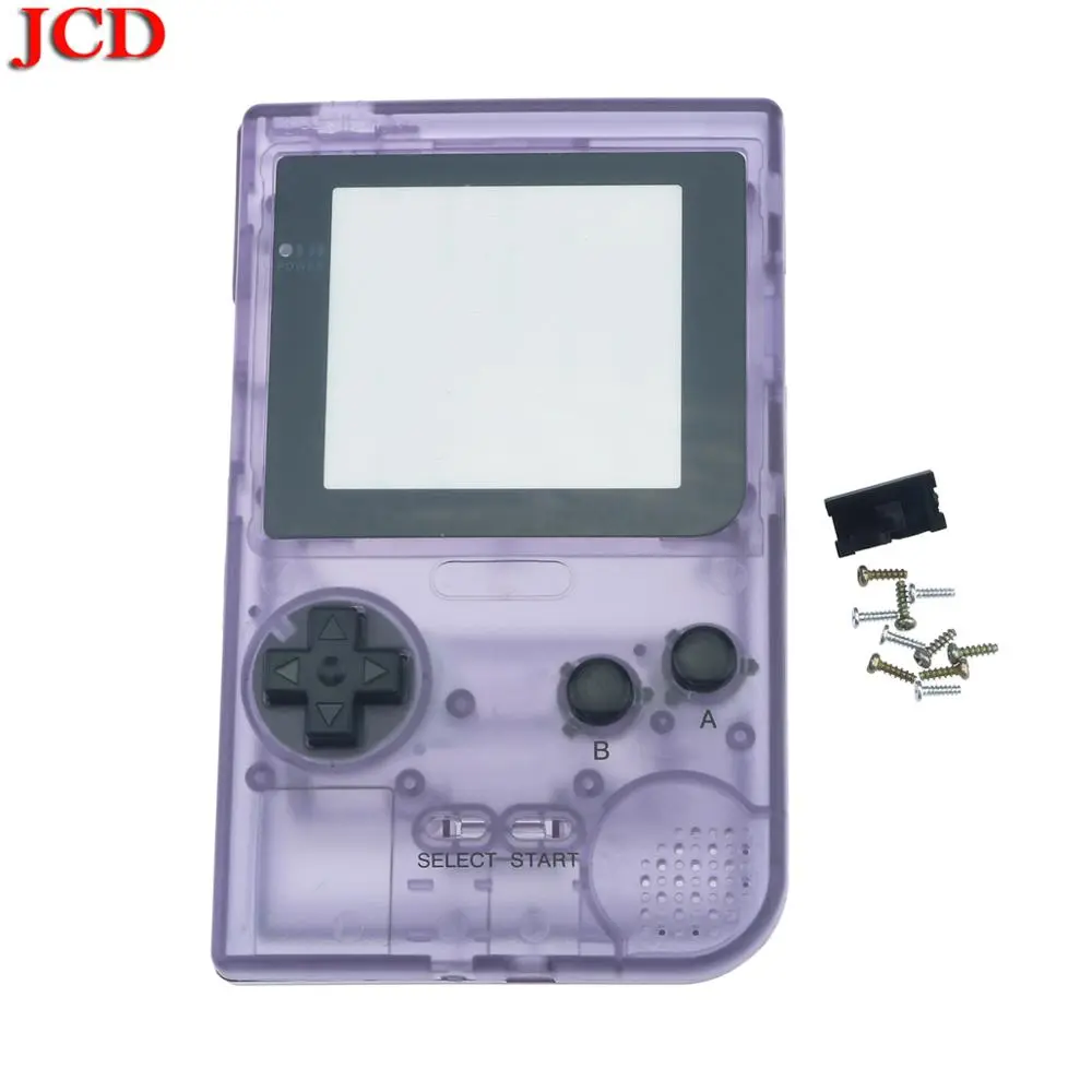 JCD DIY Full Case Cover Housing Shell Replacement for Gameboy Pocket Game Console for GBP Shell Case with Buttons Kit Class lens
