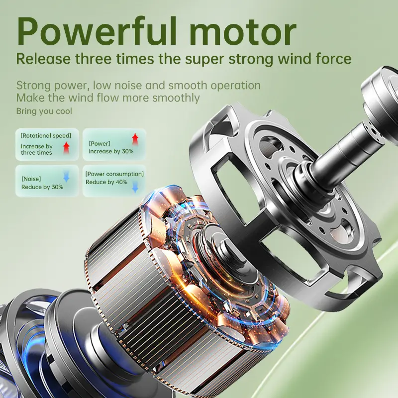 New Table Fan Mini Fan 10W E27 Ceiling FansCeiling Indoor Bedroom Kitchen Dormitory Living Room Study Chandelier Cooling Fan