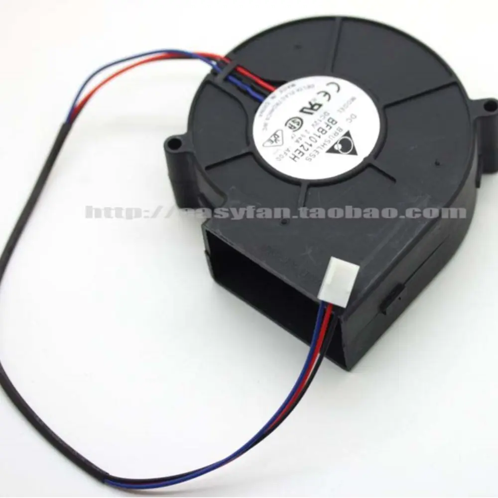 Delta BFB1012EH 97x94x33mm 12V 2.94A High-Speed Blower Fan, 46CFM, Centrifugal Turbine Server GPU Cooling Industrial Equipment