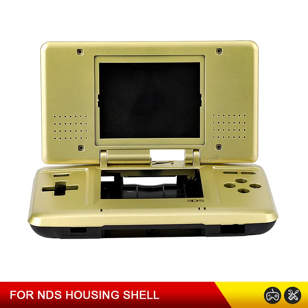 NEW GOLD DIY Full Set Replacement Housing Shell For NDS Nintend DS Game Console Cover Anti Fall Case Shell For NDS Game Console