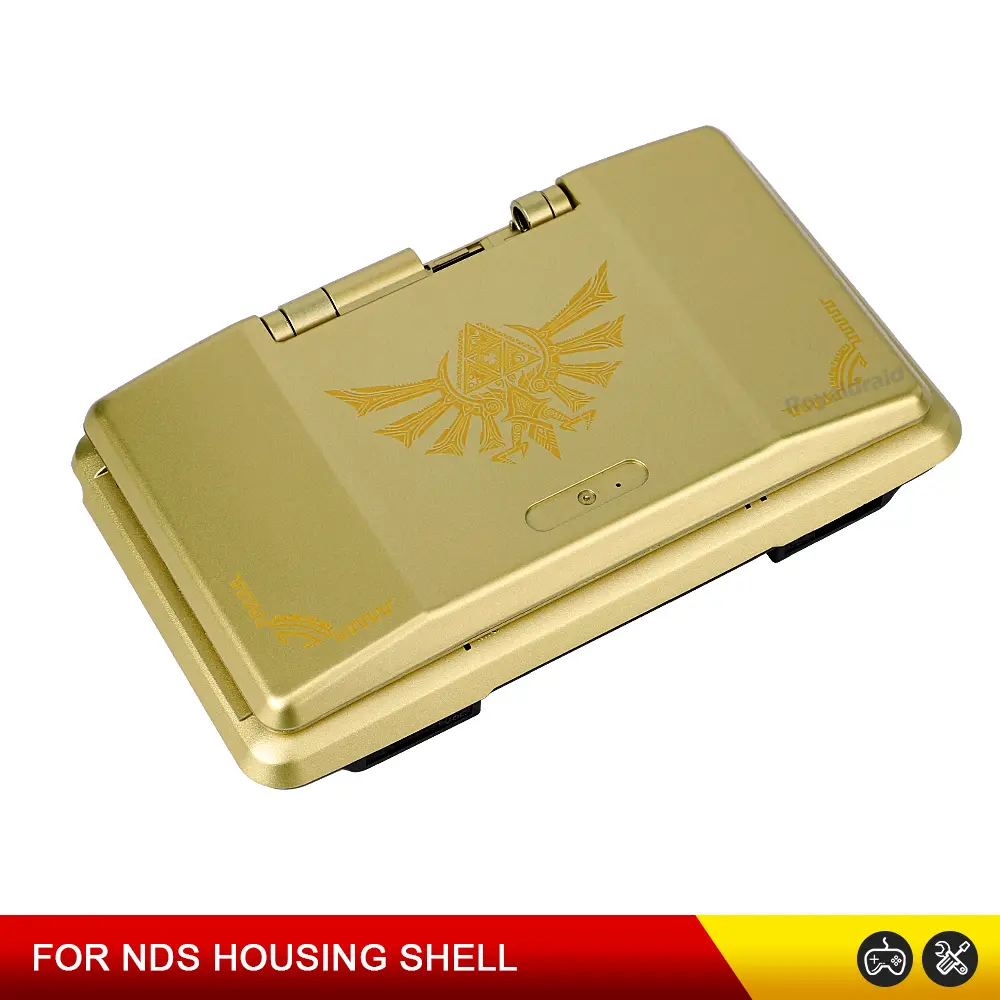 NEW GOLD DIY Full Set Replacement Housing Shell For NDS Nintend DS Game Console Cover Anti Fall Case Shell For NDS Game Console