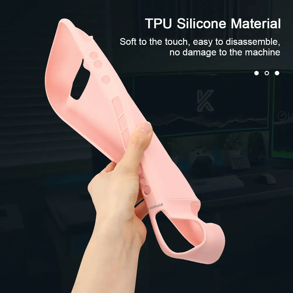 NEW 4 Colors For Steam Deck Game Console Soft Protective Shell for Steam Deck TPU Case Silicone Shockproof Anti-drop Back Cover