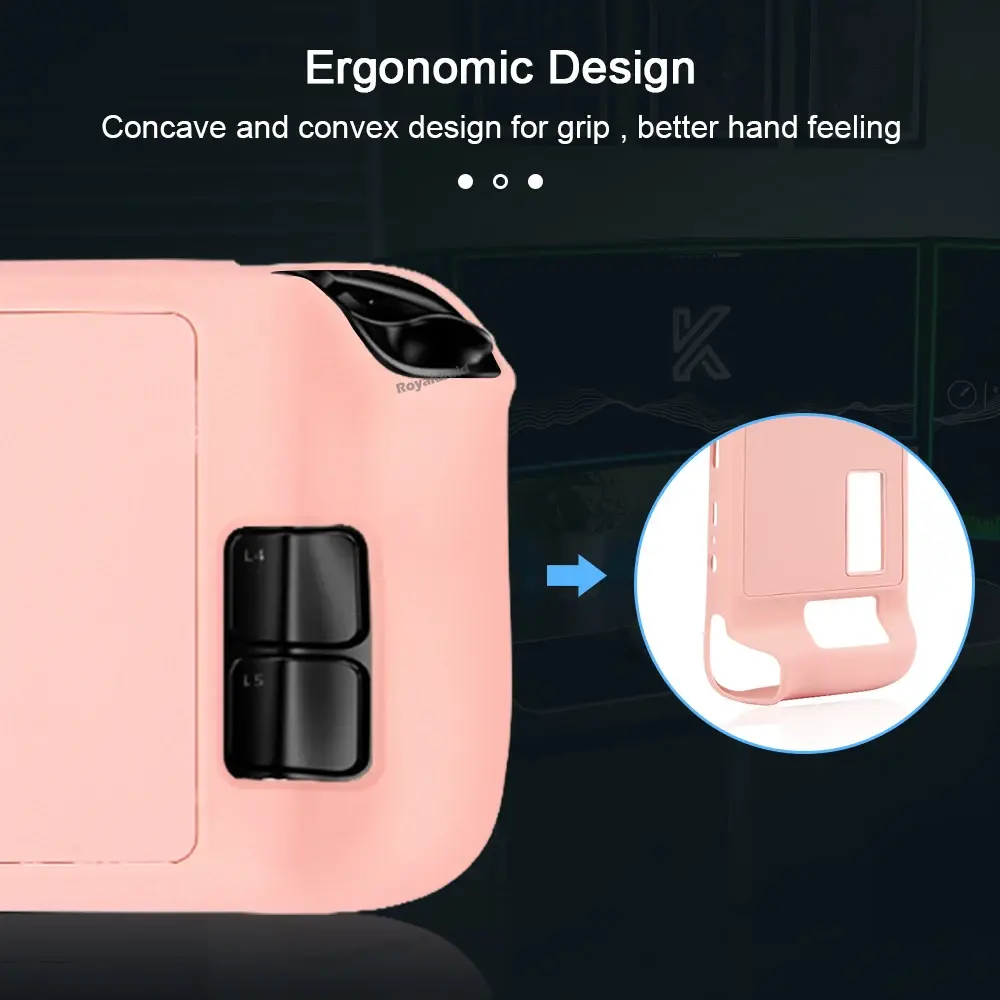 NEW 4 Colors For Steam Deck Game Console Soft Protective Shell for Steam Deck TPU Case Silicone Shockproof Anti-drop Back Cover