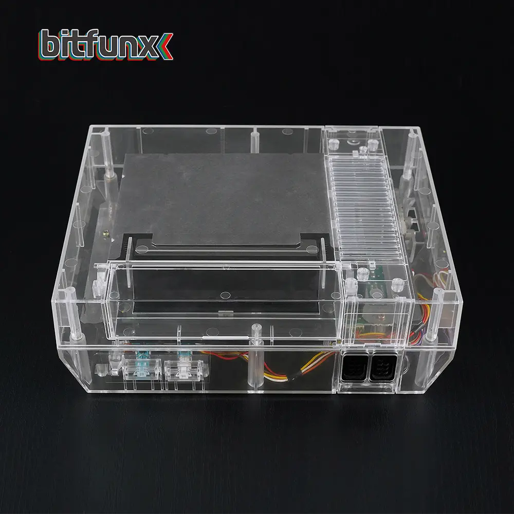 Bitfunx Transparent Game Console Replacement Shell Protective Housing Accessories For NES Nintendo Entertainment System Console