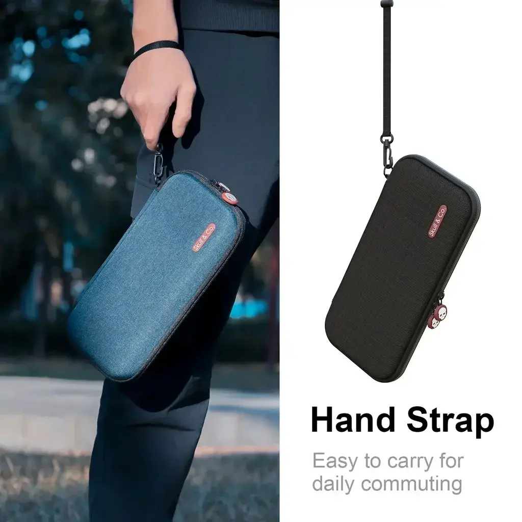 Skull & Co. EDC Case Portable Hard Shell Storage Bag Slim Carrying Pouch for Nintendo Switch & NS OLED Game Console