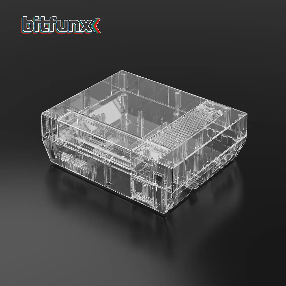 Bitfunx Transparent Game Console Replacement Shell Protective Housing Accessories For NES Nintendo Entertainment System Console