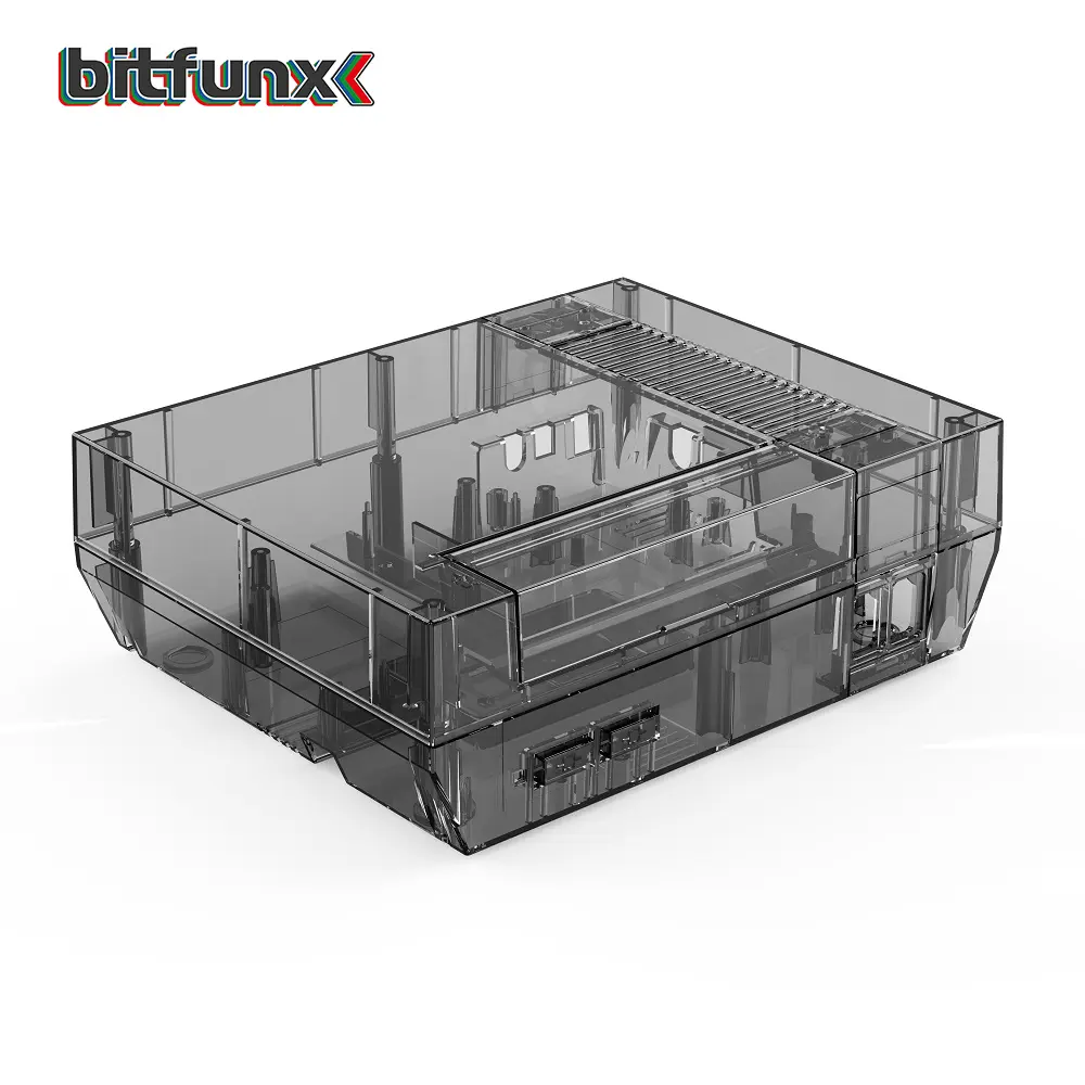 Bitfunx Transparent Game Console Replacement Shell Protective Housing Accessories For NES Nintendo Entertainment System Console