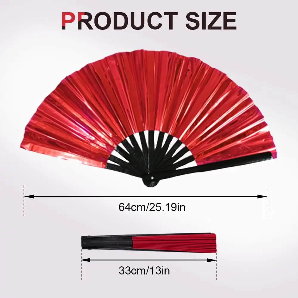 Boots on The Ground Clack Fan, 2025 New Large Holographic Folding Hand  Line Dance Popping Fan,Clap Fans for Line Dancing