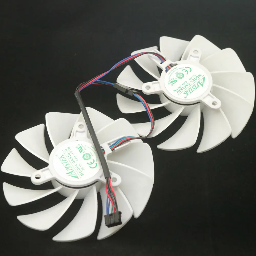 GA92S2U - PFTM DC12V 0.46A VGA Fan For ZOTAC RTX4060 8GB TWIN EDGE OC WHITE Graphics Card Cooling Fan