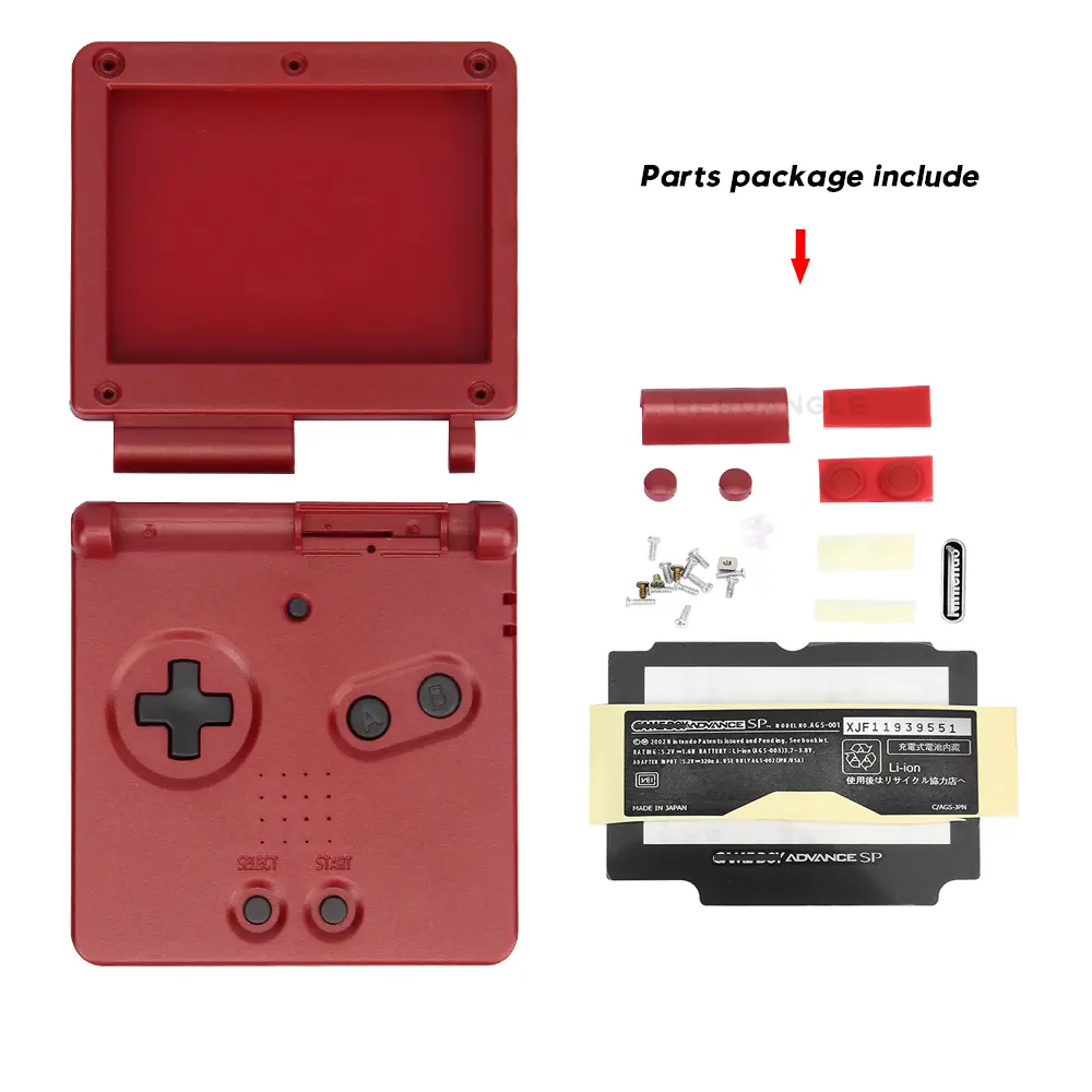 Replacement Part Housing Shell Case For GBA SP Protective Cover For Game Boy Advance SP