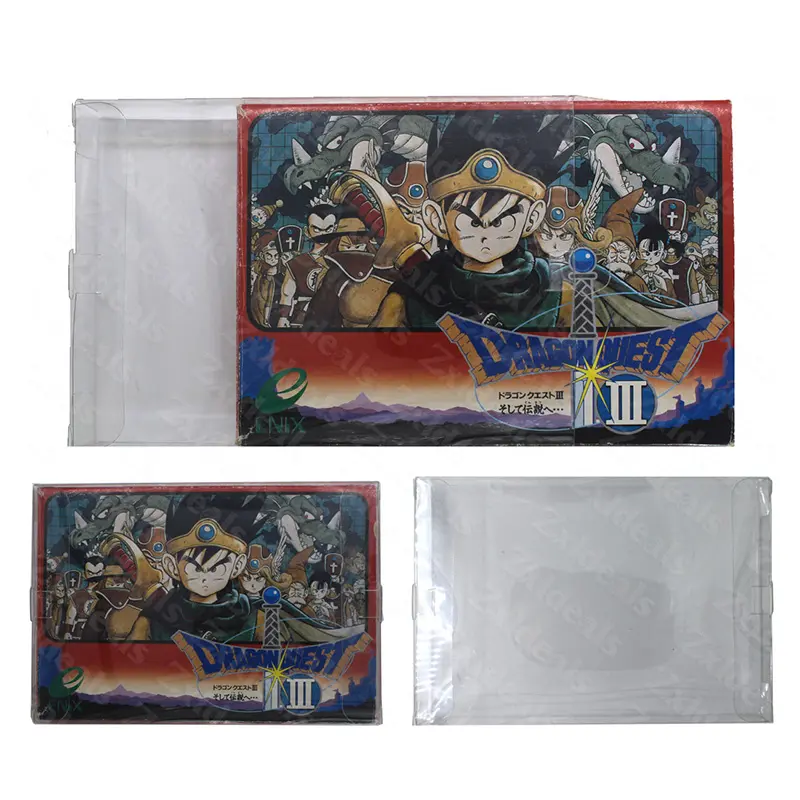 Box Protector For Famicom For Nintendo Games CIB Custom Made Clear Plastic Case