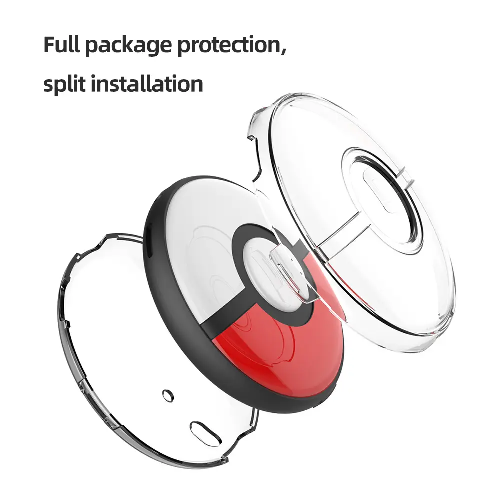 New Transparent Carrying Case Anti-Scratch Cover Protective Shell with Strap Dustproof for Pokemon GO Plus + Game Accessories